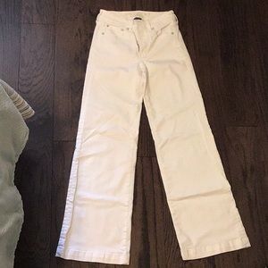 White flared American Eagle jeans